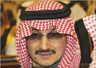  ?? Prince Alwaleed bin Talal, one of the richest men in Saudi Arabia, was arrested among several others at the weekend ??