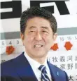  ?? | KIM KYUNG-HOON / REUTERS ?? Shinzo Abe: apoio para ‘reativar’ Exército