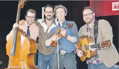  ?? SALLY COLE/THE GUARDIAN ?? Gordie MacKeeman and His Rhythm Boys took part in the Canadian Music, East Coast Style, Export Buyers “Roots” Showcase in Saint John Friday.