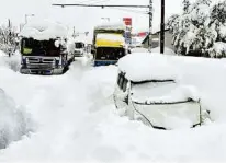  ??  ?? Japan erlebt heuer einen besonders harten Winter TWITTER