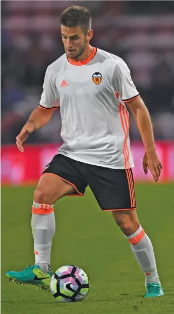  ?? MIKE HEWITT/GETTY IMAGES ?? The Fire already have added Alvaro Medran (shown with Valencia in 2016) to their corps of midfielder­s, but they will be looking to upgrade the position further during the offseason.