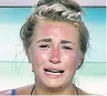  ??  ?? UPSET Dani Dyer in tears