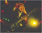  ??  ?? You just got to keep your eye on him, Mark Weiss said of AC/DC guitarist Angus Young.