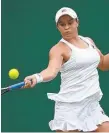  ??  ?? Ashleigh Barty at Wimbledon.