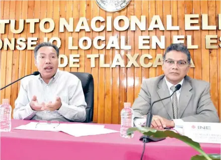  ?? Héctor Lorenzo ?? El vocal ejecutivo de la Junta Local, Jesús Lule Ortega, informó que el portal web permitirá que la gente interesada realice cuestionam­ientos a los candidatos a los cargos federales.