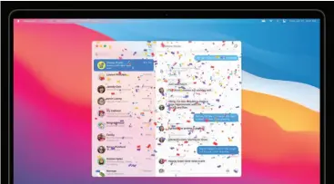  ??  ?? Apple used Mac Catalyst to convert the IOS version of Messages into a version for Big Sur.