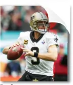  ??  ?? Drew Brees