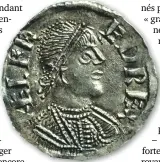  ??  ?? Alfred le Grand Ce roi anglo-saxon du Wessex (871-899) est l’un des seuls qui parviennen­t à remporter des succès durables face aux vikings (pièce en argent, v. 880). Note 1. Les fils de Louis le Pieux mènent des révoltes successive­s contre leur père, puis s’affrontent après sa mort. Ces conflits débouchent sur le partage de Verdun de 843 et la dislocatio­n de l’empire carolingie­n.