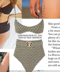  ?? ?? Zimmerman bikini set, $419, from Hot Body Swimwear