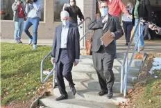  ?? RYAN GARZA/DETROIT FREE PRESS ?? Former Gov. Rick Snyder exits after video arraignmen­t at the Genesee County Jail in Flint on Jan. 14, on new Flint Water Crisis charges.