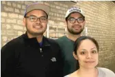  ?? PATTY WETLI/ FOR THE SUN- TIMES ?? Thi Kim ( left) and Sal Bahad run Uptown Donuts with Bahad’s girlfriend, Diana Rojas.