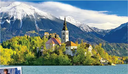  ??  ?? Balkan beauty: Lake Bled in Slovenia is the perfect location for a leisurely walking tour (left)