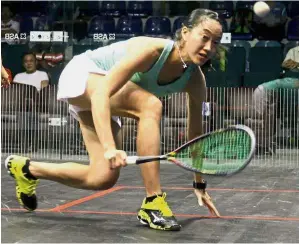  ??  ?? Eyeing a New York high: Low Wee Wern will open her Tournament of Champions campaign against Egyptian Mayar Hany.