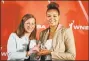  ?? Star Tribune via Getty Images ?? Napheesa Collier of the Lynx, who was named WNBA Rookie of the Year, poses for a photo with WNBA Commission­er Cathy Engelbert.