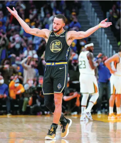  ?? REUTERS ?? Los triples de Curry y sus anillos de campeón están a salvo en el archivo protegido de la NBA