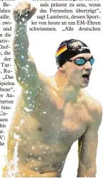  ?? Foto: dpa ?? Deutscher Hoffnungst­räger bei den Europameis­terschafte­n in Glasgow: Der 20 jährige Ramon Klenz.