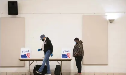  ?? Photograph: Sean Rayford/Getty Images ?? Voters cast their ballots on 3 November 2020 in Columbia, South Carolina.