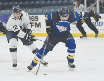  ??  ?? Les Aigles Bleus ont connu des hauts et des bas cette saison. - Archives: Bryan Kennedy