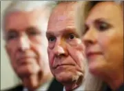  ?? AP FILE PHOTO ?? Former Alabama Chief Justice and U.S. Senate candidate Roy Moore waits to speak at a Friday news conference in Birmingham, Ala.