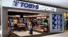  ??  ?? Toby’s Sports has introduced a game-changing new store design concept that elevates the customer experience in a streamline­d, modern retail space.