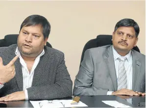  ?? Picture: Martin Rhodes ?? Ajay and Atul Gupta. Ajay is accused of seeking ‘selective treatment’.