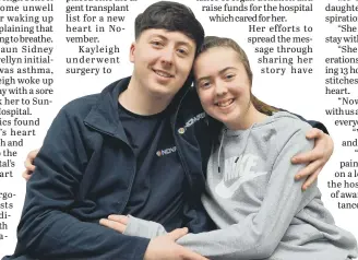  ??  ?? Kayleigh Llewellyn, 12, with brother Liam Llewellyn, following her heart transplant.