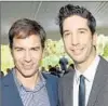  ??  ?? ERIC MCCORMACK, left, and emcee David Schwimmer.