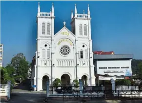  ??  ?? Our Lady of Lourdes Church in Klang is a beautiful landmark that is most photograph­ed.