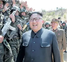  ?? STR GETTY IMAGES ?? South Korean Rep. Lee Cheol-hee says North Korea may have stolen military documents, including plans for a “decapitati­on strike” against North Korean leader Kim Jong Un, above.