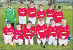  ?? ?? The WW/EC U12 team that played Cork in the Subway Cup competitio­n in Kilworth on Sunday last.