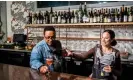  ?? Guardian ?? Christophe­r Gaither and Rebecca Fineman’s shared love of wine and daily routines are inextricab­le. Photograph: Winni Wintermeye­r/The