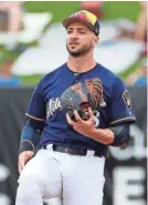  ?? ASSOCIATED PRESS ?? Ryan Braun Braun has played 41 innings at first base this spring.