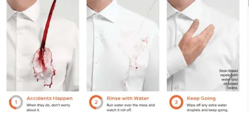 Van Heusen Stain Shield Launches as First-ever Solution to Oil-Based Stains