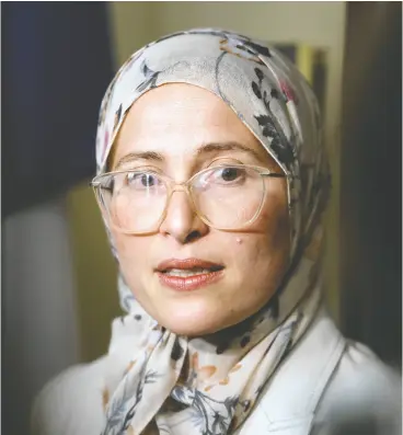  ?? BLAIR GABLE / REUTERS ?? Prime Minister Justin Trudeau told reporters he did not ask Canada’s new antiIslamo­phobia representa­tive Amira Elghawaby to apologize for her past comments.