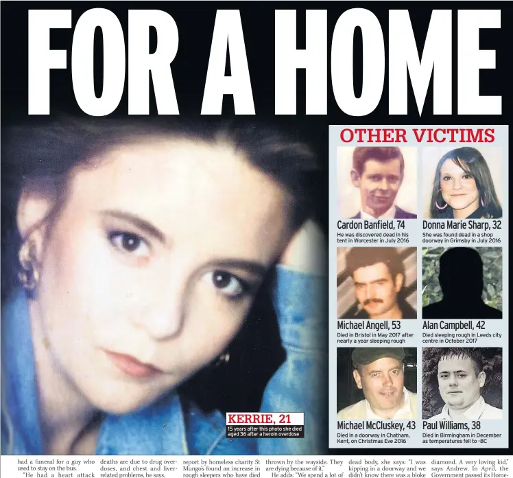  ??  ?? 15 years after this photo she died aged 36 after a heroin overdose