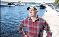  ?? CP PHOTO/UNIVERSITY OF NEW BRUNSWICK, ROB BLANCHARD ?? Tommi Linnansaar­i, a research associate with the Canadian Rivers Institute at the University of New Brunswick and the new UNB CAST Atlantic Salmon Research Chair, poses by the Saint John River in Fredericto­n in a September 13, 2017, handout photo. He...