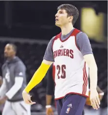  ?? Scott Strazzante / The Chronicle ?? Kyle Korver, one of the top three-point shooters in NBA history, missed when it mattered most in Game 3 of the Finals.