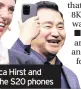  ??  ?? Samsung’s Rebecca Hirst and TM Roh unveiled the S20 phones