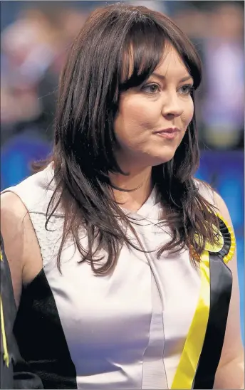  ??  ?? CHARGED: Natalie McGarry voluntaril­y attended Govan police station, where she was detained and questioned.