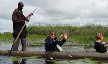  ??  ?? Canoeing on the Okavango Delta gives you a chance to enjoy some laid-back down time