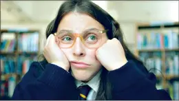  ?? IFC Films via AP ?? This image released by IFC Films shows Beanie Feldstein in a scene from the comedy “How to Build a Girl.”