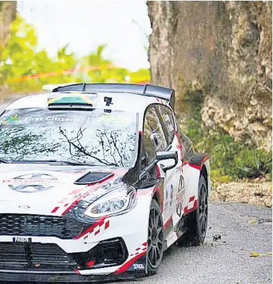  ?? CONTRIBUTE­D ?? Jamaica’s Kyle Gregg will be competing in the Sol Rally Barbados in his new Rally 2 Ford Fiesta.