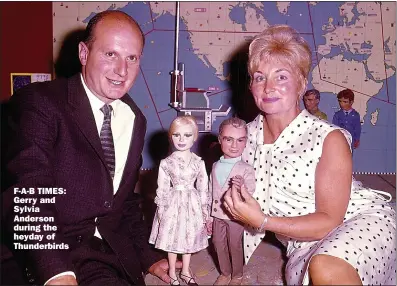  ?? Picture: Popperphot­o ?? F-A-B TIMES: Gerry and Sylvia Anderson during the heyday of Thunderbir­ds