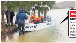  ??  ?? SLUŽBE NA TERENU
POLICIJA I VOJSKA na terenu pomažu unesrećeni­m građanima. Dijele im namirnice te ih prebacuje na sigurnije lokacije...