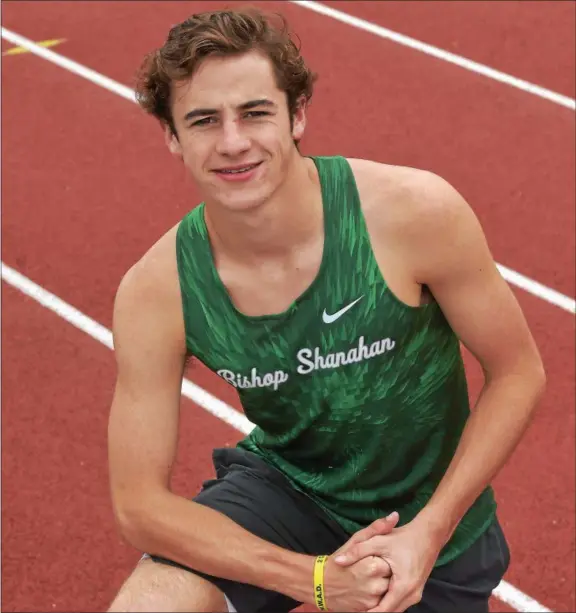  ?? PETE BANNAN — DIGITAL FIRST MEDIA ?? Bishop Shanahan’s Rick Zink is the All-Area Boys Track &amp; Field Athlete of the Year. Zink is off to Penn State University in the fall.