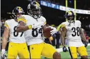  ?? CHRIS GRAYTHEN / GETTY IMAGES ?? The Steelers appear likely to trade Antonio Brown after a flurry of late-season incidents, and the 49ers seem to be a likely landing place.