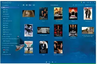 ??  ?? Une fois les films importés, MoovieLive transmet les métadonnée­s et affiche les jaquettes avec plus ou moins de précision.