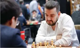  ?? Photograph: Xinhua/Shuttersto­ck ?? Ian Nepomniach­tchi has a strong record against Magnus Carlsen, a rival he first came across when the pair were 12.