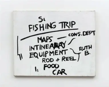  ?? ?? Gene Beery, Fishing Trip, 1960s, acrylic on canvas, 61 × 76 cm. Courtesy the artist and Parker Gallery, Los Angeles