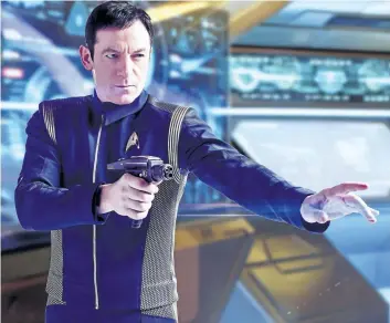  ?? SUPPLIED PHOTO ?? Jason Isaacs portrays Capt. Gabriel Lorca on Star Trek: Discovery. The fifth spin-off of the original Star Trek series is to finally begin airing on Sunday.